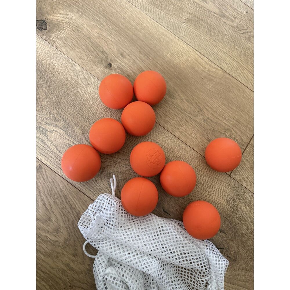 CHAMPION SPORTS lot 10 orange NFHS NCAA lacrosse ball sporting